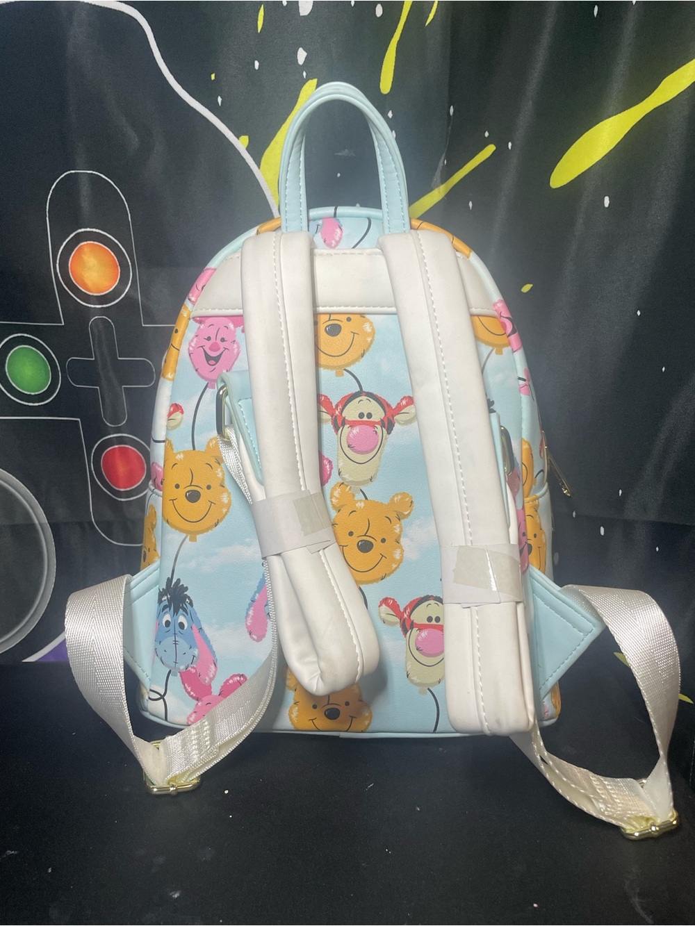 Disney x Loungefly Winnie the Pooh Balloon Mini Backpack - Light Blue - Picture 2 of 4